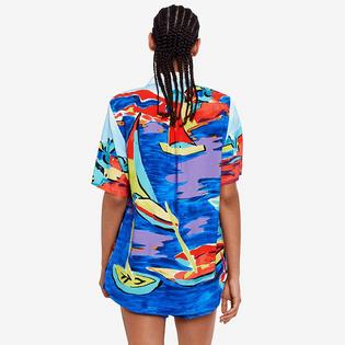 Polo Ralph Lauren Ensemble deux pi&egrave;ces chemise &agrave; motif + short pour femmes