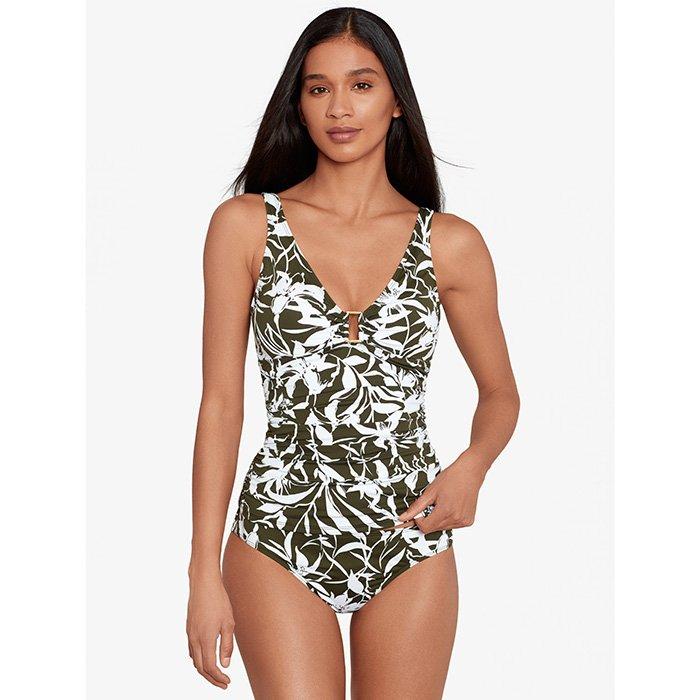 Lauren Ralph Lauren Shirred Bathing Suit