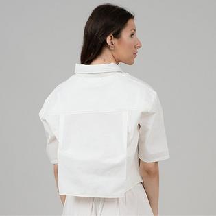 Oak & Ivy Chemise courte en popeline pour femmes