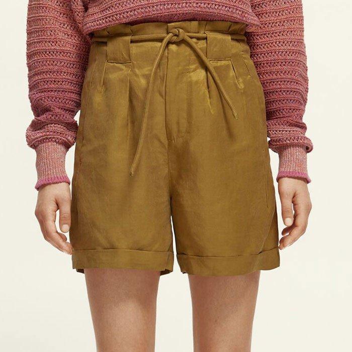 High waisted shorts tan hotsell