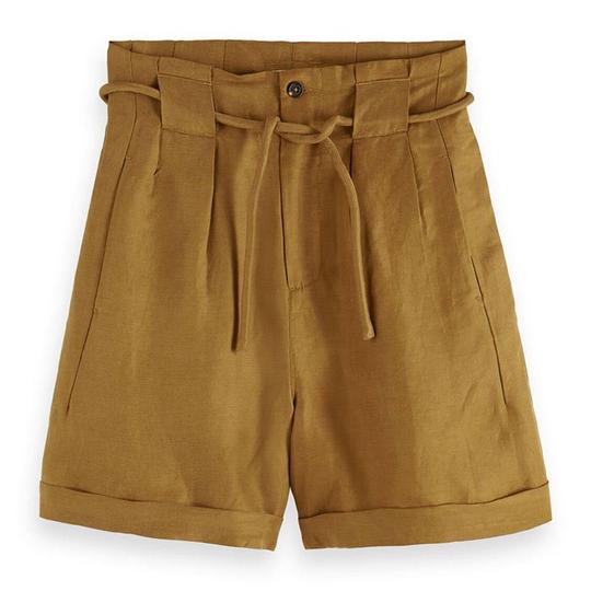 Scotch Soda 171861 High Waist Shorts Brown L Woman