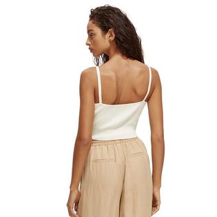 Scotch & Soda Women's Knit V-Neck Crop Tank Top