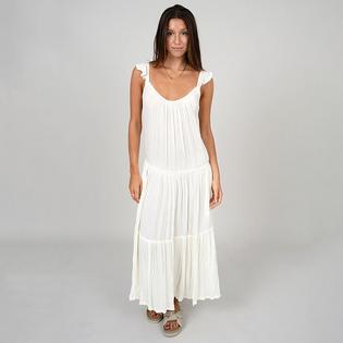 Women's Tiered Crinkle Cotton Dress