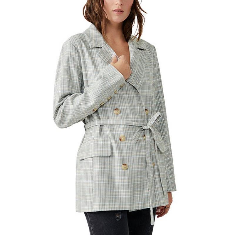 Free People Women's Olivia Plaid Blazer