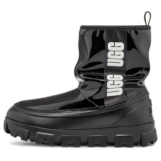 Black shiny ugg boots store