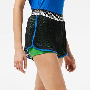 Lacoste Short de tennis doubl&eacute; pour femmes