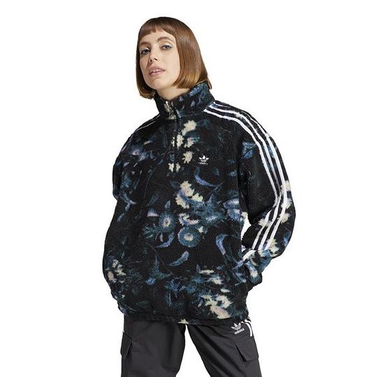 Women s Allover Print Flower Fleece Jacket adidas Originals Sporting Life Online