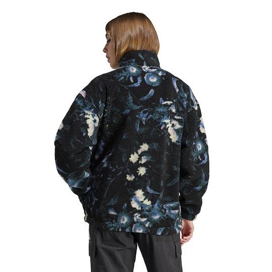 Women s Allover Print Flower Fleece Jacket adidas Originals Sporting Life Online