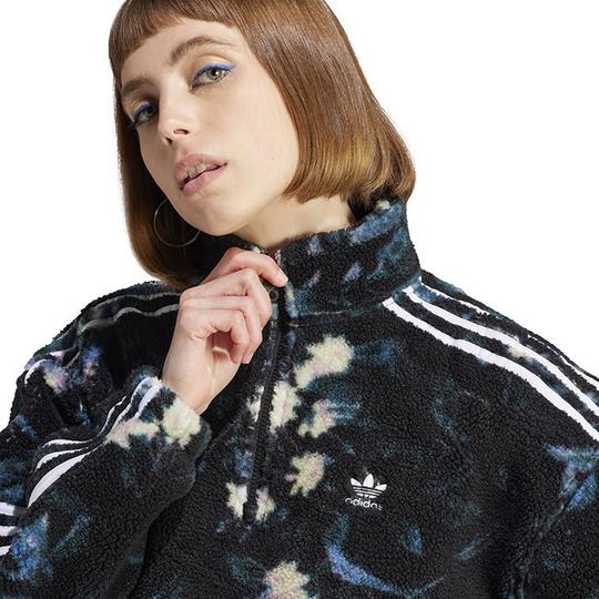 Women s Allover Print Flower Fleece Jacket adidas Originals Sporting Life Online