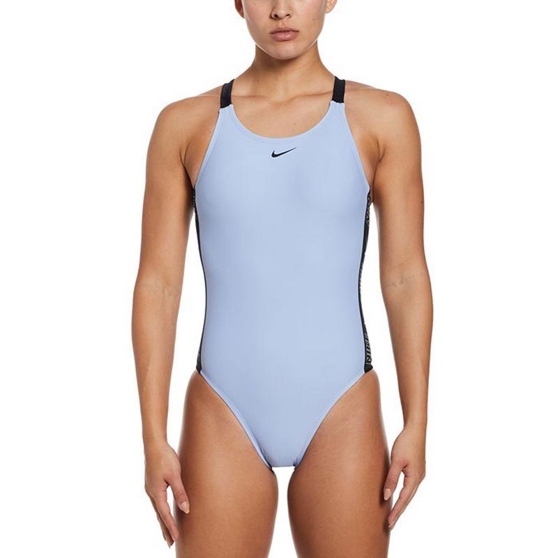 Nike Women's Logo Tape Fastback One-Piece Swimsuit