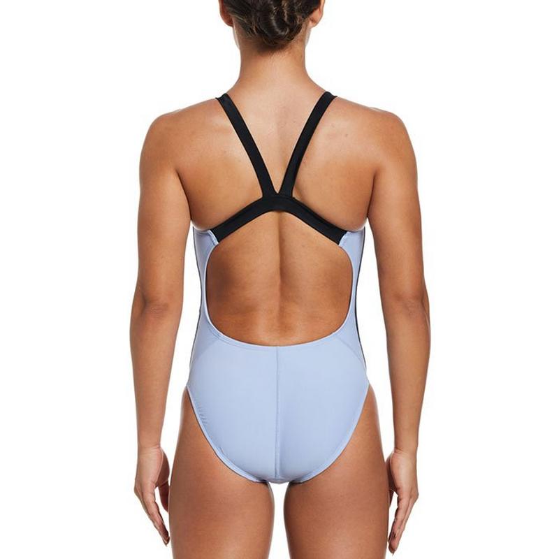 Nike Women's Logo Tape Fastback One-Piece Swimsuit