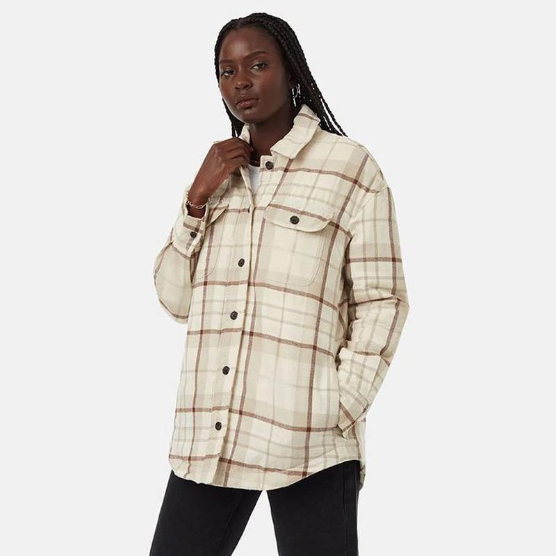 Tentree Veste-chemise isol&eacute;e en flanelle Kapok pour femmes