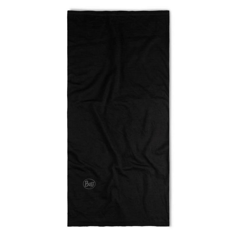 Buff Cache-cou Solid Black Merino Lightweight Buff