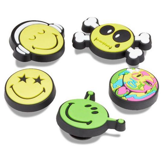 Crocs Smiley Jibbitz  Shoe Charm  5 Pack 