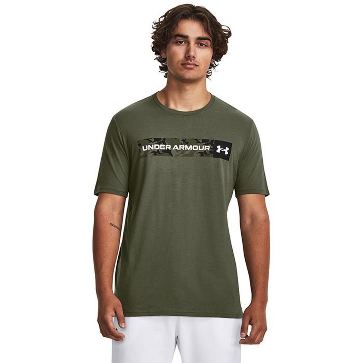 Men's Camo Chest Stripe Short Sleeve T-Shirt