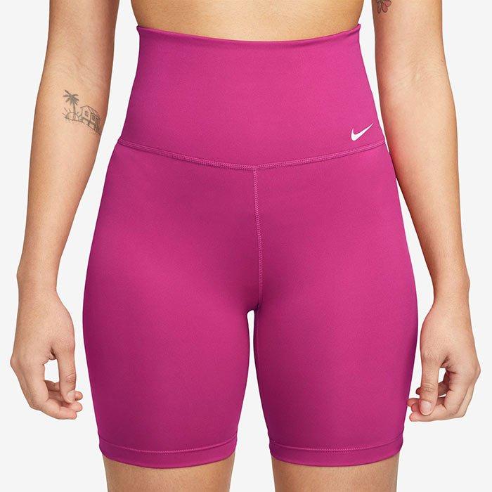 Nike Women s Dri FIT One High Waist Biker Shorts Fuchsia Size XL