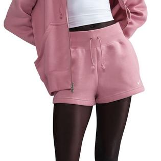Nike Short à taille haute en molleton Sportswear Phoenix pour femmes