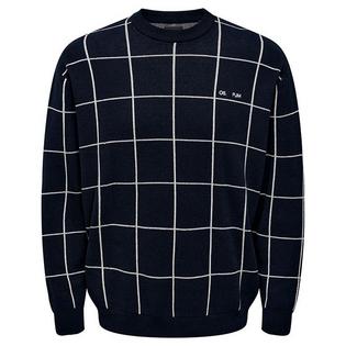 Only & Sons Men's Knight Check Crew Sweater