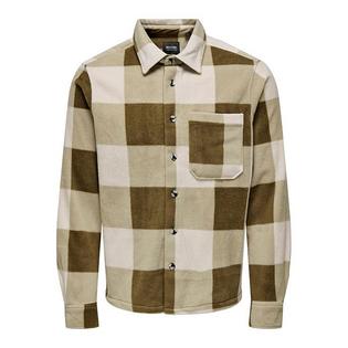 Only & Sons Men's Checked Fleece Shirt
