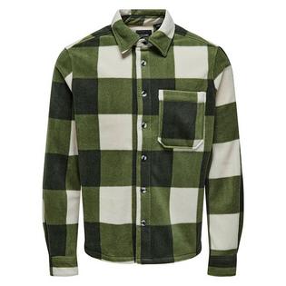 Haut en molleton Checked pour hommes