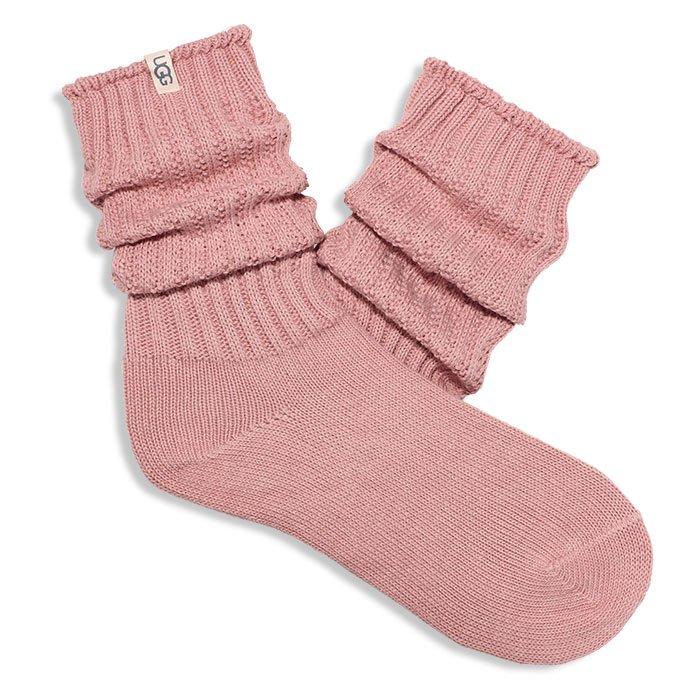 Ugg Rib Women's Knit Slouchy Crew Socks, One Size, White