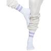 Chaussettes mi-mollet Jacquard Stripes Rib unisexes