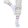 Chaussettes mi-mollet Jacquard Stripes Rib unisexes