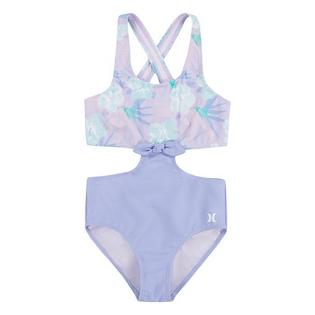 Junior Girls' [7-16] Tie-Front One-Piece Monokini