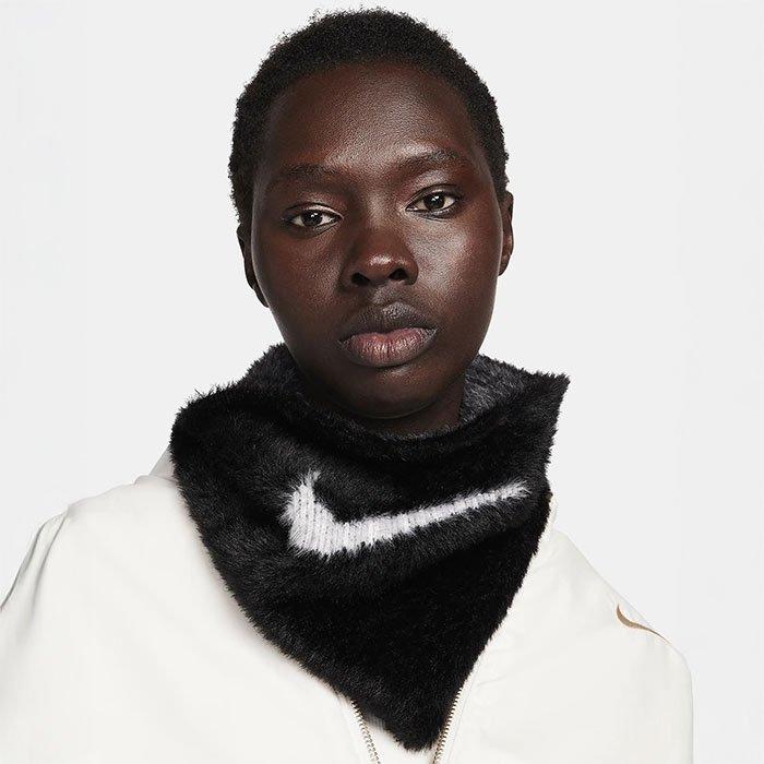 NKNIT マフラーshaggy logo KNIT long scarf NKNIT マフラーshaggy logo KNIT long scarf