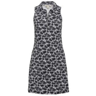 Women's Golf Printed Pique Sleeveless Polo Dress