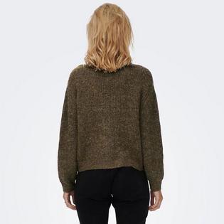 Only Women's High Neck Knit 1/4-Zip Sweater