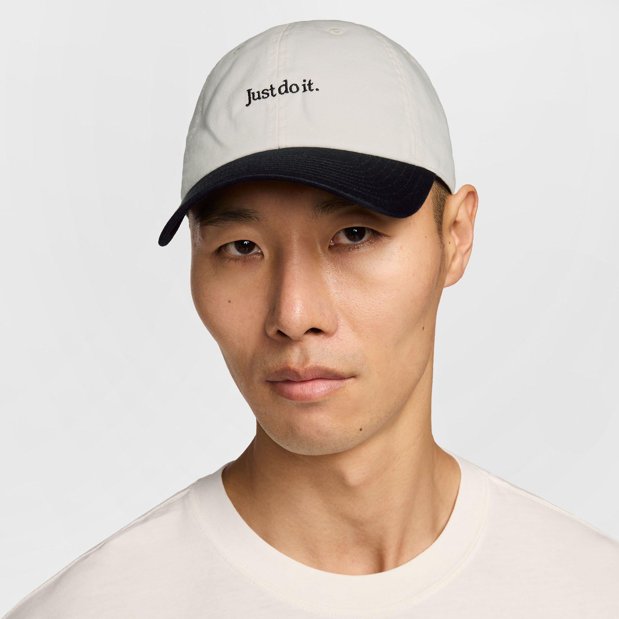 Nike | Unisex Club Unstructured JDI Cap, Sail Black, Size Medium/Large