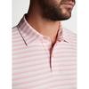 Men s Featherweight Melange Stripe Polo