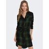 Women s Woven Checked Shirt Dress