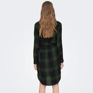Only Women's Woven Checked Shirt Dress