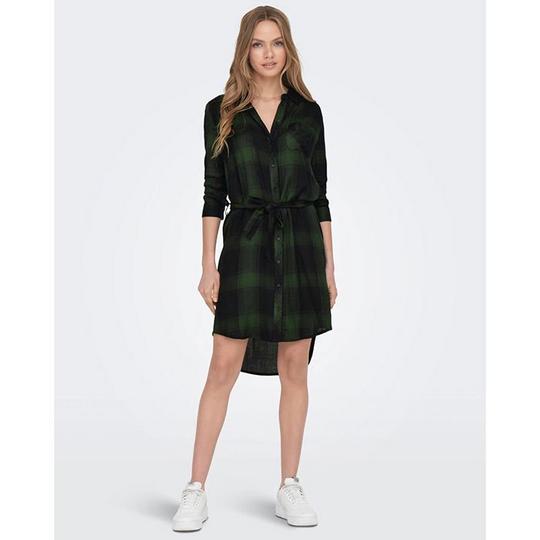 Green check shirt dress on sale