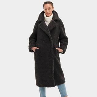 Manteau long en peluche Gertrude pour femmes