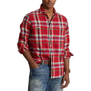 Men's Classic Fit Plaid Flannel Work Shirt