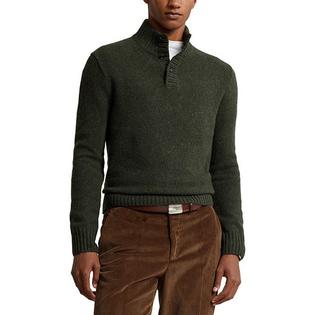 Men's Wool-Blend Mock Neck Sweater