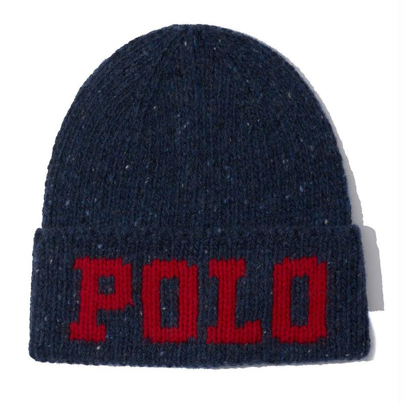 Polo Ralph Lauren Tuque en tricot intarsia de m&eacute;lange de laine pour hommes