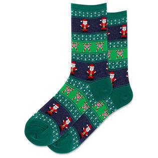 Hot Sox Chaussettes Santa Fair Isle pour femmes