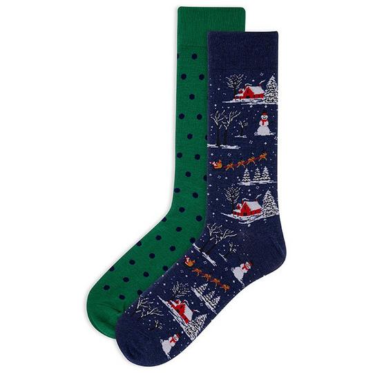 Hot Sox Men s Christmas Sock  2 Pack 