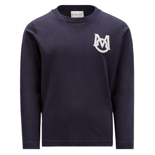 Moncler Junior Boys   8-14  Monogram Long Sleeve T-Shirt