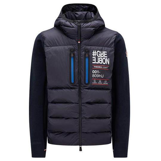 Veste rembourr e en molleton avec fermeture   glissi re et capuchon pour hommes