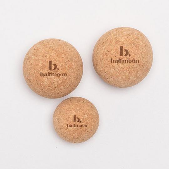 b, halfmoon Natural Cork Massage Ball Trio