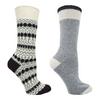 Chaussettes en tricot jacquard pour femmes  paquet de 2 