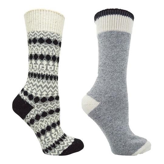 Kodiak Chaussettes en tricot jacquard pour femmes  paquet de 2 