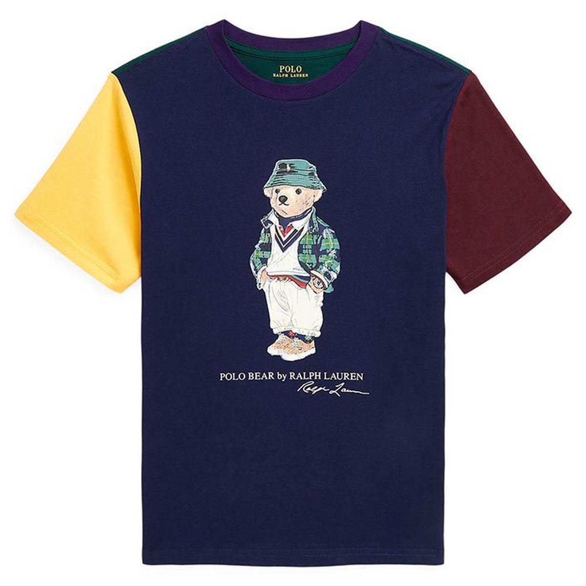 T-shirt à blocs de couleurs en coton Polo Bear pour garçons juniors [8-20]