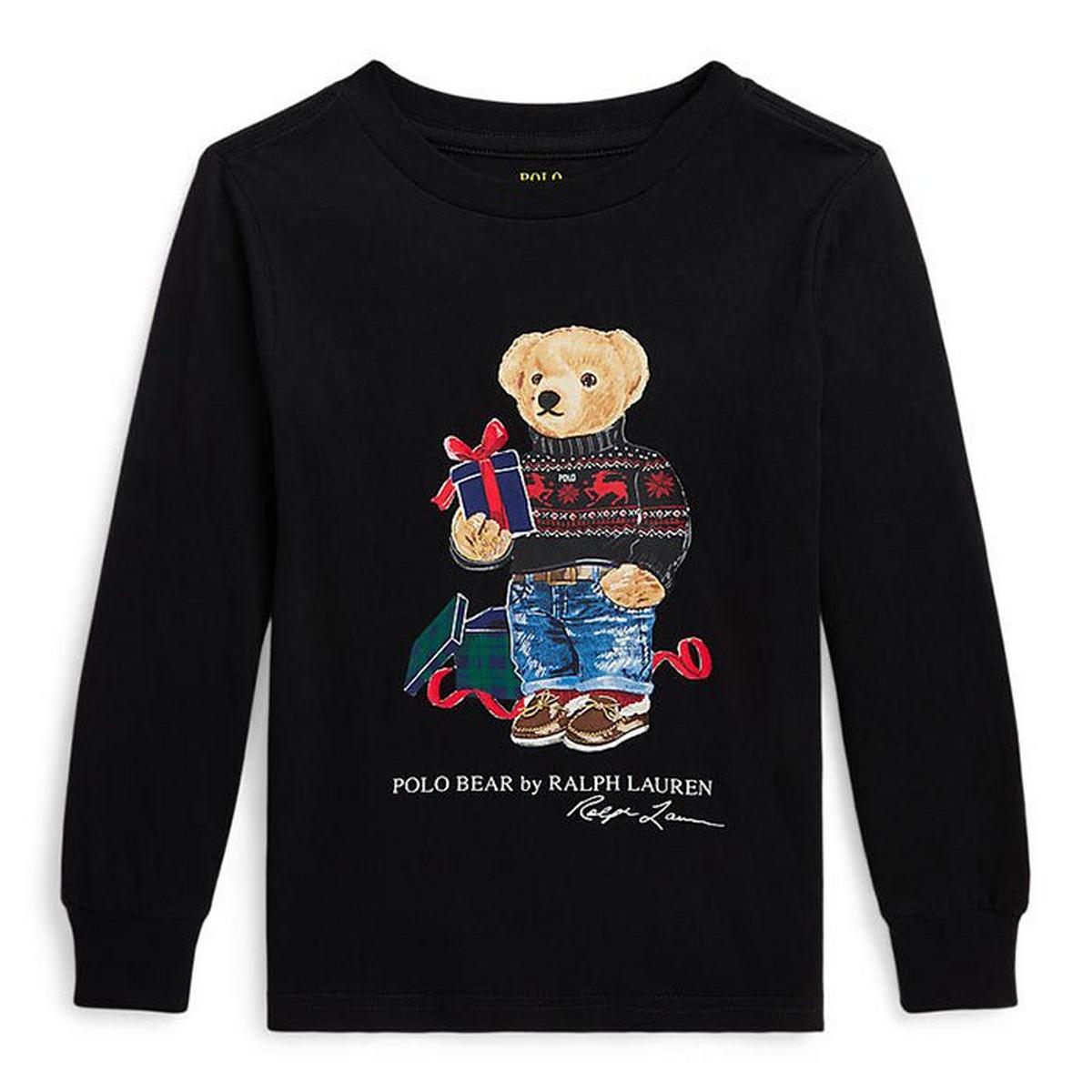 Boys' [5-7] Polo Bear Cotton Long Sleeve T-Shirt