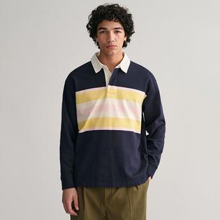 GANT Polo &agrave; manches longues Colourblocked Rugger pour homme